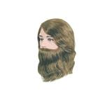 Manechin professional cu par 100 % natural Bergmann Boy cu barba pentru styling, tuns, examen, concurs Cod 094002