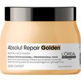 Masca Reparatoare Aurie pentru Par Deteriorat - L'Oreal Professionnel Serie Expert Absolut Repair Golden Professional Mask, 500ml