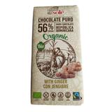 Ciocolata Neagra 56% Cacao cu Ghimbir Organic Bio Pronat, 100 g