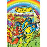 Coloreaza si creeaza o poveste cu fluturi! Carte de colorat, editura Ars Libri