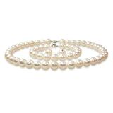 Set Clasic Perle Naturale de Cultura Albe - Cadouri si perle