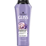 Sampon Reparator Nuantator pentru Par Blond - Schwarzkopf Gliss Hair Repair Blond Hair Perfector Purple Repair Shampoo, 250 ml