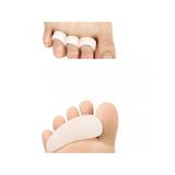 Set 2 bucati protectie pentru separarea degetelor de la picior , din silicon, alb