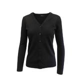 Cardigan, Univers Fashion, tricotat fin, inchidere cu 7 nasturi, negru, XL-2XL