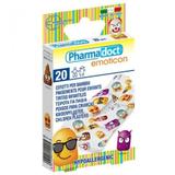 Plasturi pentru copii „Emoticon” Pharmadoct, 20 buc