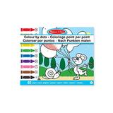 Colour by dots. Bloc cu desene de colorat