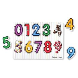 Peg puzzle, Numbers. Puzzle din lemn, Cifrele