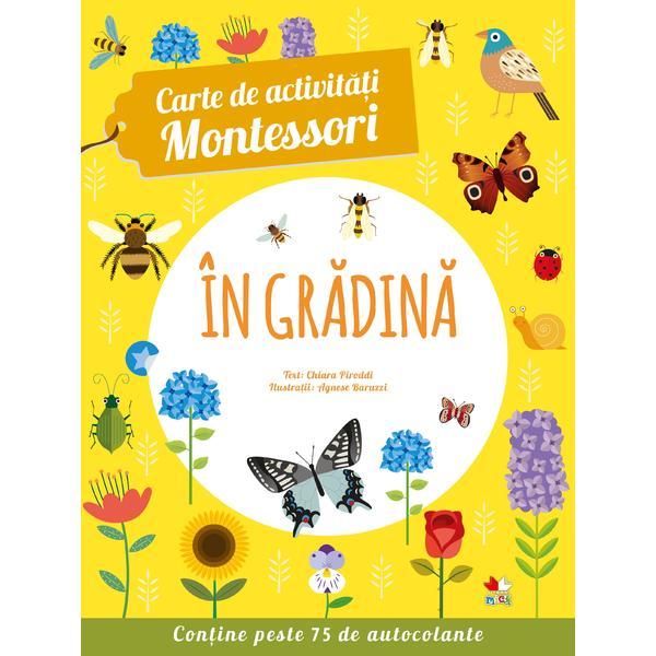 Carte de activitati montessori: in gradina, editura litera