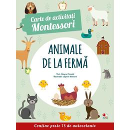 Carte de activitati Montessori: Animale de la ferma, editura Litera