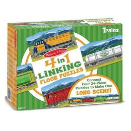Set 4 puzzle de podea conectabile linking floor puzzles.trenuri