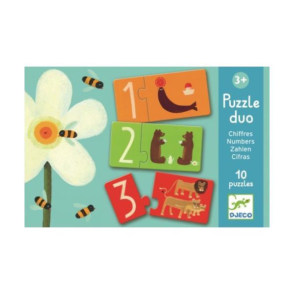 Puzzle duo, chiffres. numere