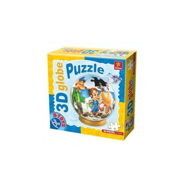 3d globe puzzle - pinocchio