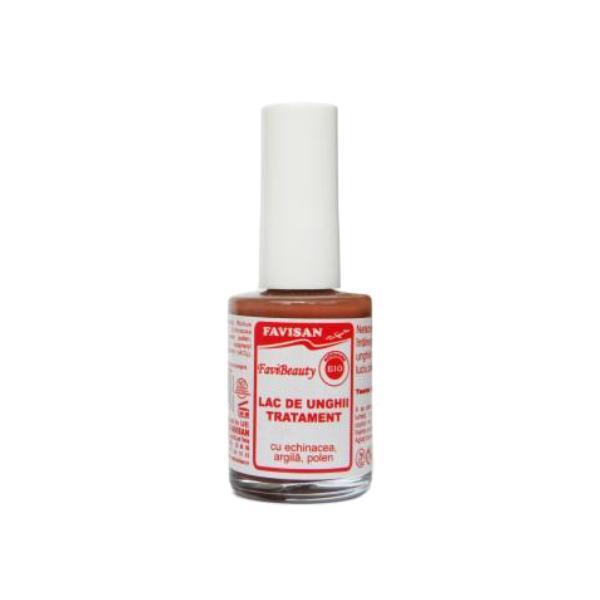 Lac de Unghii Tratament Favibeauty Favisan, maro, 14ml