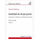 Institutii de drept penal. Sinteze si grile Ed.2 - Daniel Gradinaru, editura C.h. Beck