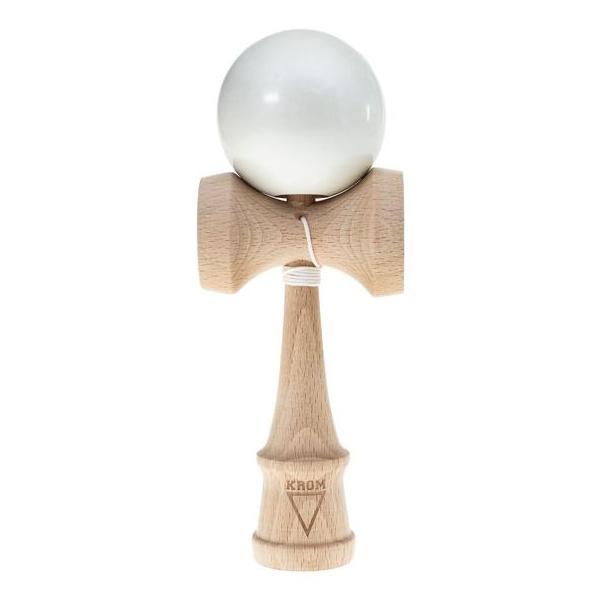 Kendama krom metalic - alb perlat