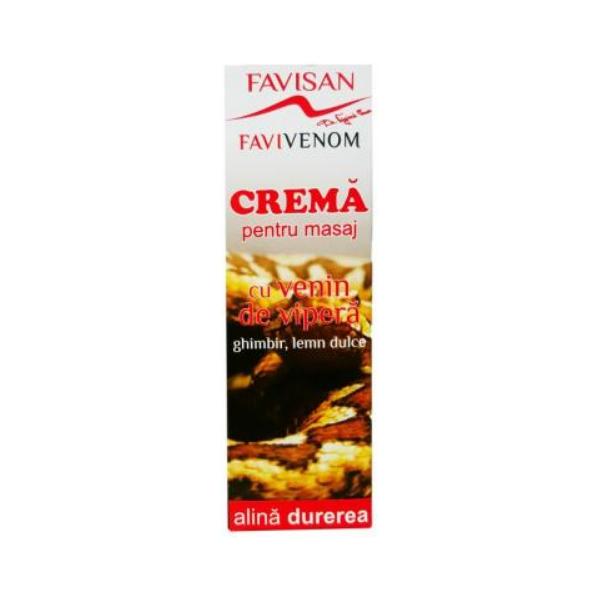 Crema pentru Masaj cu Venin de Vipera Favivenom Favisan, 50ml