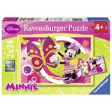 Puzzle- O Zi cu Minnie, 2X24 Piese - Ravensburger