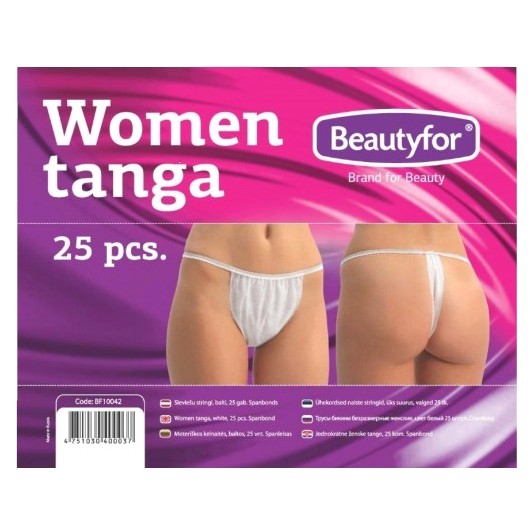 Chiloti de unica folosinta pentru femei - Beautyfor Disposable Women Tanga, 25 buc