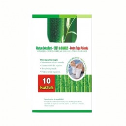 Plasturi detoxifianti cu bambus narcis, 6 x 8cm, 10 buc