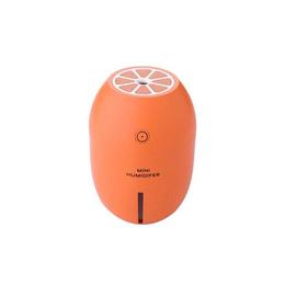Umidificator de aer ultrasonic mini usb portabil dc 5V, 180 ml, Creative Lemon Portocaliu