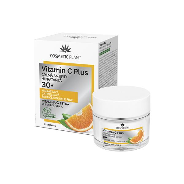 Crema Antirid Hidratanta 30+ Vitamin C Plus Cosmetic Plant, 50ml Cosmetic Plant