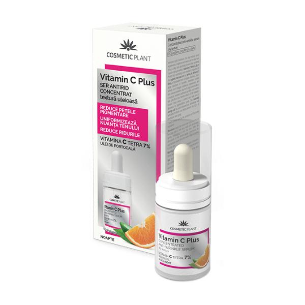 Ser Antirid Concentrat Uleios Vitamin C Plus Cosmetic Plant, 15ml