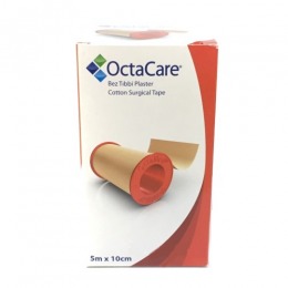 Banda adeziva suport textil - octamed octacare cotton surgical tape, 10cm x 5m