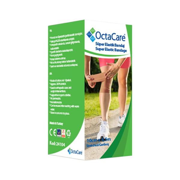 Fasa Elastica Super - Octamed OctaCare Super Elastic Bandage, elasticitate 200%, 10 cm x 4.5 m
