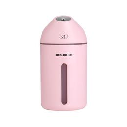 Umidificator de aer ultrasonic C9 usb portabil dc 5V, 320 ml, Roz