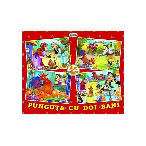 Puzzle - punguta cu doi bani