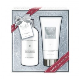 Baylis & Harding Set Cadou Jojoba, Silk and Almond Oil 2 Piece Set - Gel de Dus 300ml, Lotiune Corp 200ml