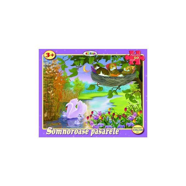Puzzle - somnoroase pasarele (30 de piese) 3 ani+