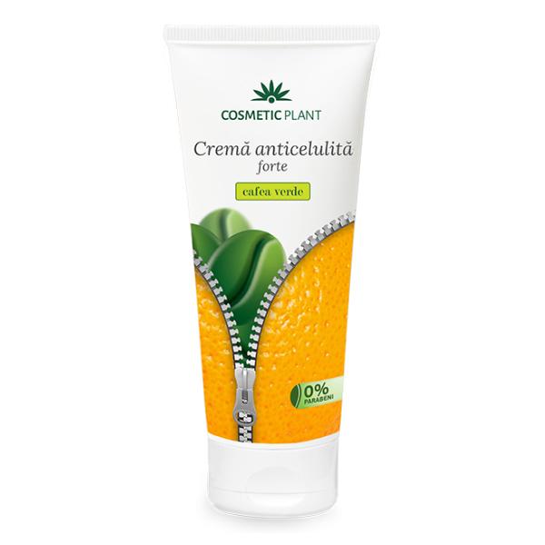 Crema Anticelulita Forte cu Extract de Cafea Verde Cosmetic Plant, 200ml