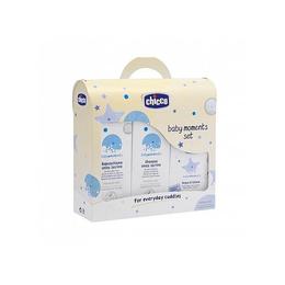 Set sampon, spuma si apa de colonie - chicco baby moments ii - 500 ml