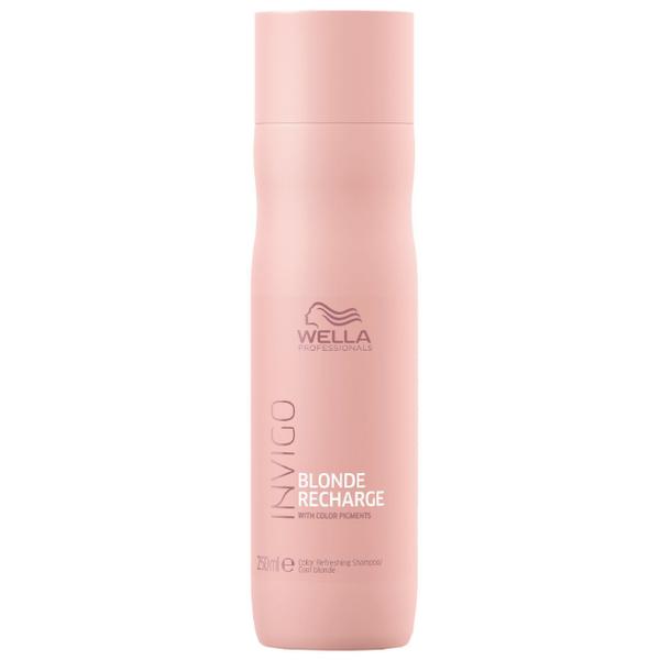 Sampon Pigmentat pentru Par Blond Rece – Wella Professionals Invigo Blonde Recharge Color Refreshing Shampoo Cool Blonde, 250ml 250ml