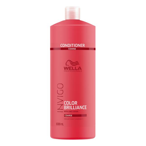 Poze Balsam pentru Par Vopsit, Aspru - Wella Professionals Invigo Color Brilliance Vibrant Color Conditioner Coarse Hair, 1000ml