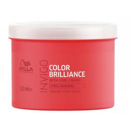 Masca pentru par vopsit, fin sau normal - wella professionals invigo color brilliance vibrant color mask fine/normal hair, 500ml