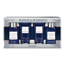 Set Cadou Baylis & Harding Men's Citrus Lime & Mint 4 Piece Box Set - Lotiune de Curatare pentru Par si Corp 100ml, Gel de Dus 50ml, Balsam Aftershave 50ml, Lotiune de Curatare pentru Ten 100ml