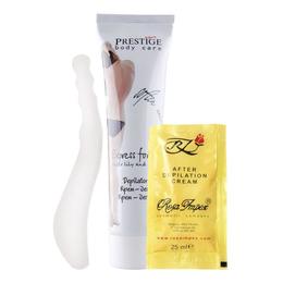 Crema epilatoare 100 ml + crema dupa epilare 25 ml + spatula - Prestige