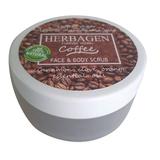 Scrub cu Cafea pentru Fata si Corp Herbagen, 100 g