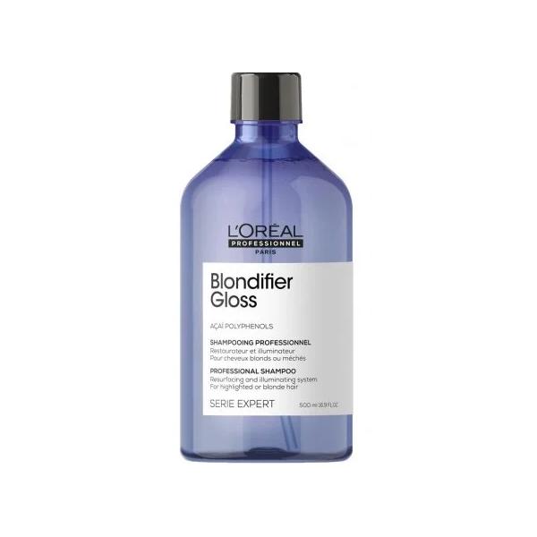 Sampon Iluminator pentru Par Blond – L'Oreal Professionnel Blondifier Gloss Shampoo, 500ml 500ml imagine 2022