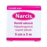 Banda Adeziva Alba Suport Textil Narcis, 5cm x 5m