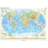 Lumea - Harta Fizica Cartographia 1:74 000 000, editura Cartographia