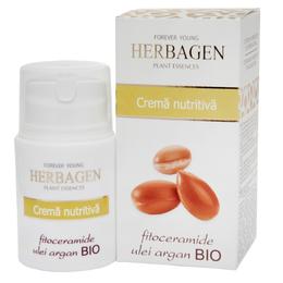 Crema nutritiva cu fitoceramide si ulei de argan bio herbagen, 50g
