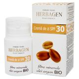 Crema de Zi SPF 30 cu Filtre Minerale si Ulei de Argan Bio Herbagen, 50g