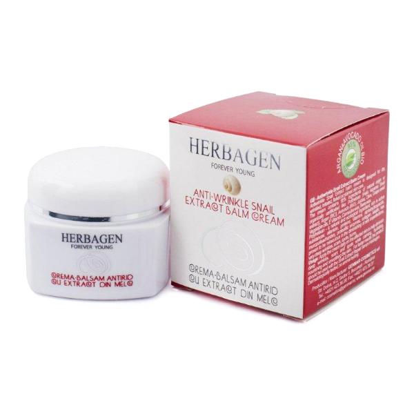 Crema Balsam Antirid cu Extract din Melc Herbagen, 50 g
