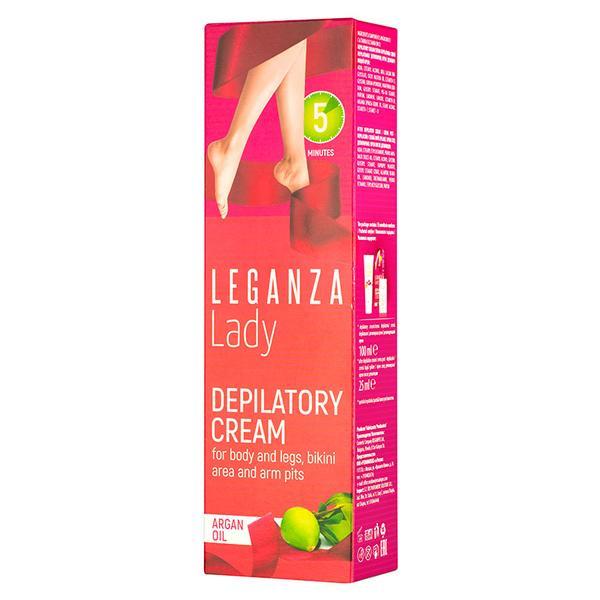 Crema epilatoare cu ulei de argan 5 Minutes Leganza Lady, 100  ml