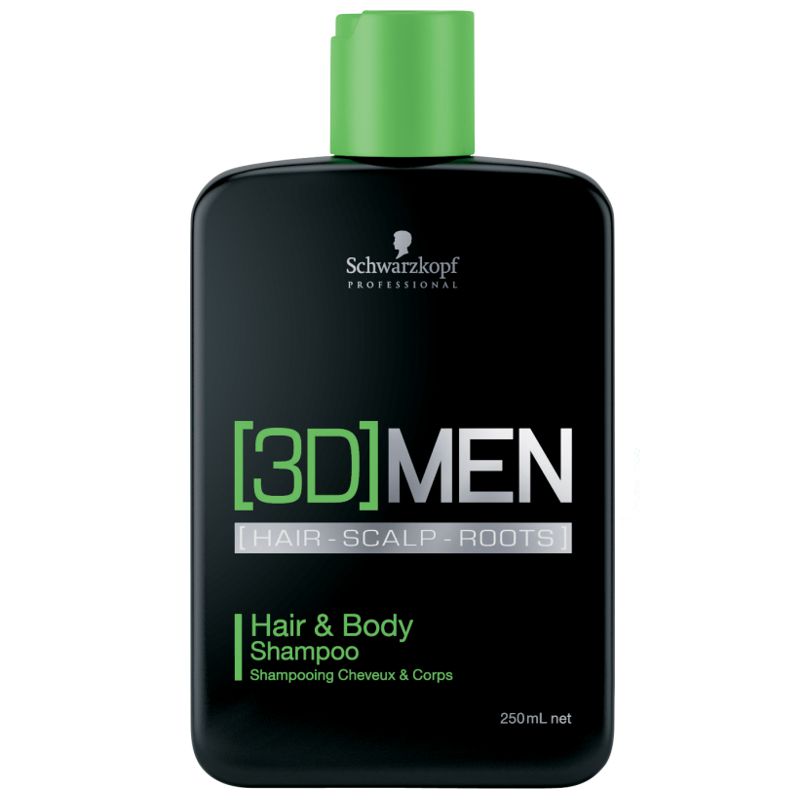 Sampon pantru Par si Corp - Schwarzkopf 3D Men Hair & Body Shampoo 250 ml