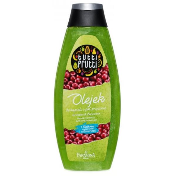 Gel de Baie si Dus cu Pere si Merisoare – Farmona Tutti Frutti Pear & Cranberry Bath and Shower Gel, 425ml 425ml imagine noua