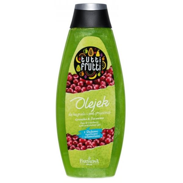 Gel de Baie si Dus cu Pere si Merisoare - Farmona Tutti Frutti Pear & Cranberry Bath and Shower Gel, 425ml